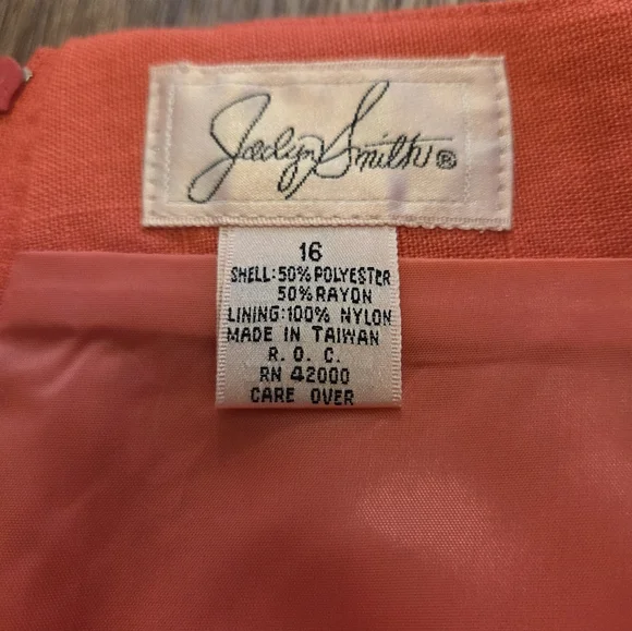 Jaclyn Smith Elegant Coral Skirt - Picture 3 of 5